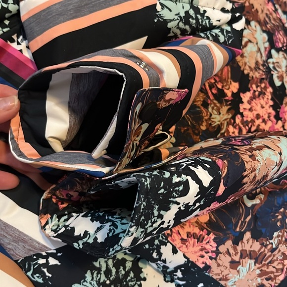 Free People Movement Bunny Slope Puffer Jacket Black Diamond Print Sz Small NWT - Picture 17 of 17